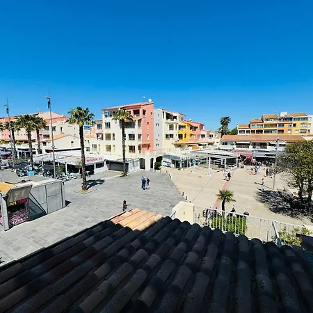 Cap D'agde F3 Belle Vue Port Avec Garage Piscine Climatisation Appartement Agde