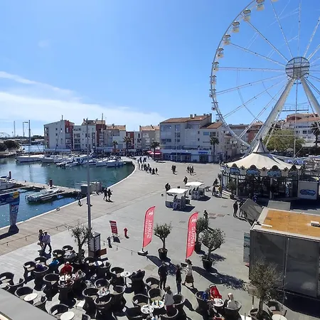 Appartement Cap D'agde F3 Belle Vue Port Avec Garage Piscine Climatisation Agde