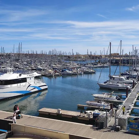 Cap D'agde F3 Belle Vue Port Avec Garage Piscine Climatisation Lejlighed