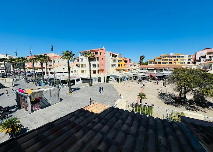 Cap D'agde F3 Belle Vue Port Avec Garage Piscine Climatisation Apartmán Agde